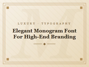 Elegant Monogram Fonts for High-End Branding