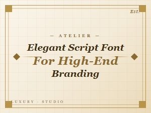 Elegant Script Fonts for High-End Branding